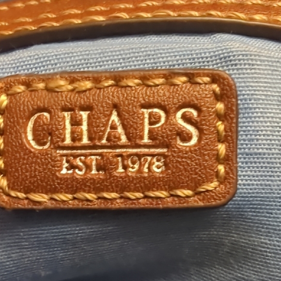 Chaps Ralph Lauren Luxemberg Blue Madras Plaid Shoulder Bag - Picture 15 of 16